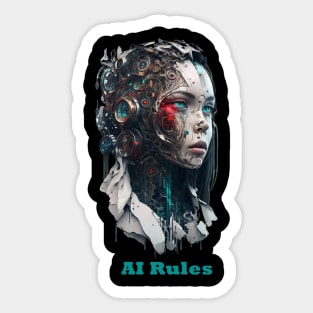 AI Rules - For artificial intelligence Lovers Sticker